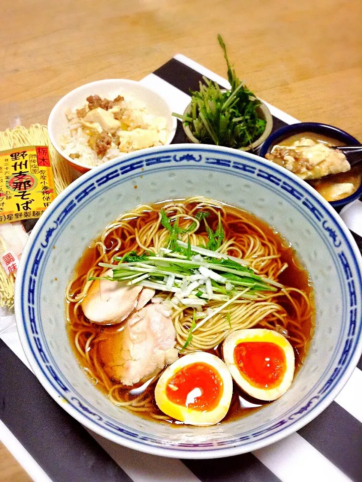 野州支那そば🍜定食|かずきっちんさん