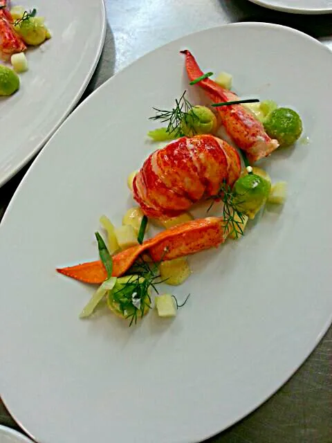 Lobster salad - Avocado Balls, Pickled Celery & Lady Apple, Citrus Vinaigrette and Herbs|Chef_RLさん