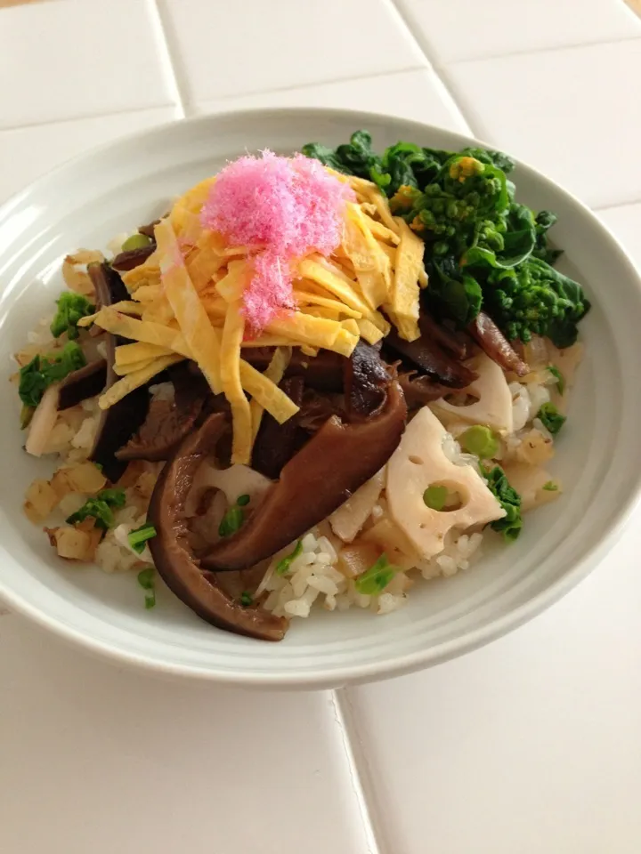 予行演習のちらし寿司、|shima0525さん