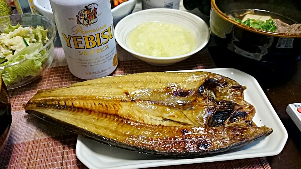 ホッケ＆肉豆腐＆ポテトサラダ|まぐろさん