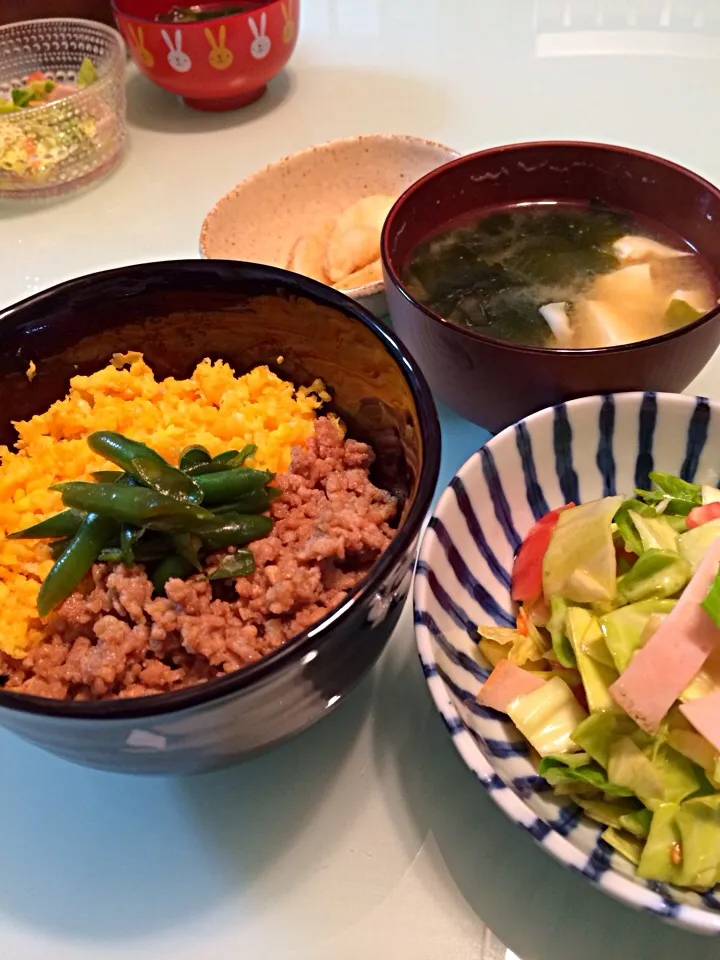 三色丼♡|ユーカリさん