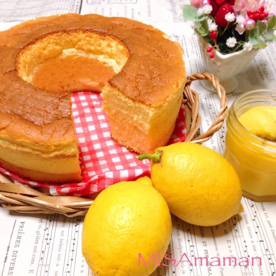 🍋レモンシフォンケーキ🍋|みさmamanさん