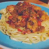 My take on shrimp scampi linguine pasta|Kii-Li Nugentさん