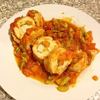 Chicken roll with tomato and mash room sauce|Yokoさん