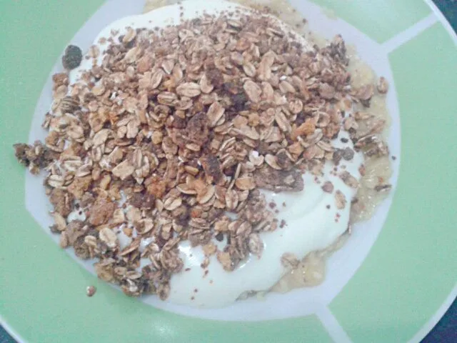 25/02/2014 - lanche da tarde

banana + iogurte desnatado + granola light|Gabriela Baptistaさん