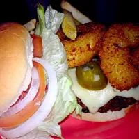 The Big Ring Burger at Cafe Caribe|Shawna Rowleyさん