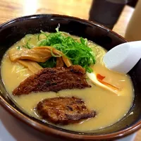 Snapdishの料理写真:煮玉子チャーシュー麺 @天下一品 法善寺店☆ Ramen|akkiiraさん