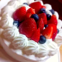 イチゴのショートケーキ☻|あっきーにゃさん