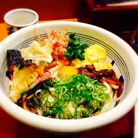 Snapdishの料理写真:はがくれの天ぶっかけうどん|ぺーさん