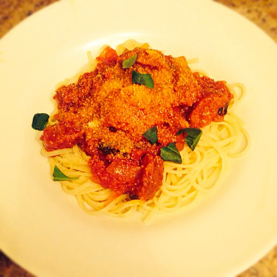 Irish chorizo spaghetti|Shortieさん