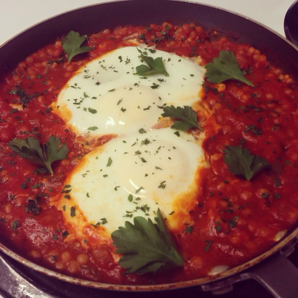 Shakshuka with Israeli couscous|Brian Churchillさん