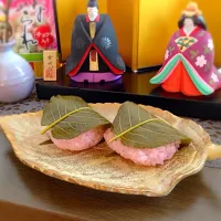 道明寺桜餅•少し早いけど(*^^*)|ぴんこさん