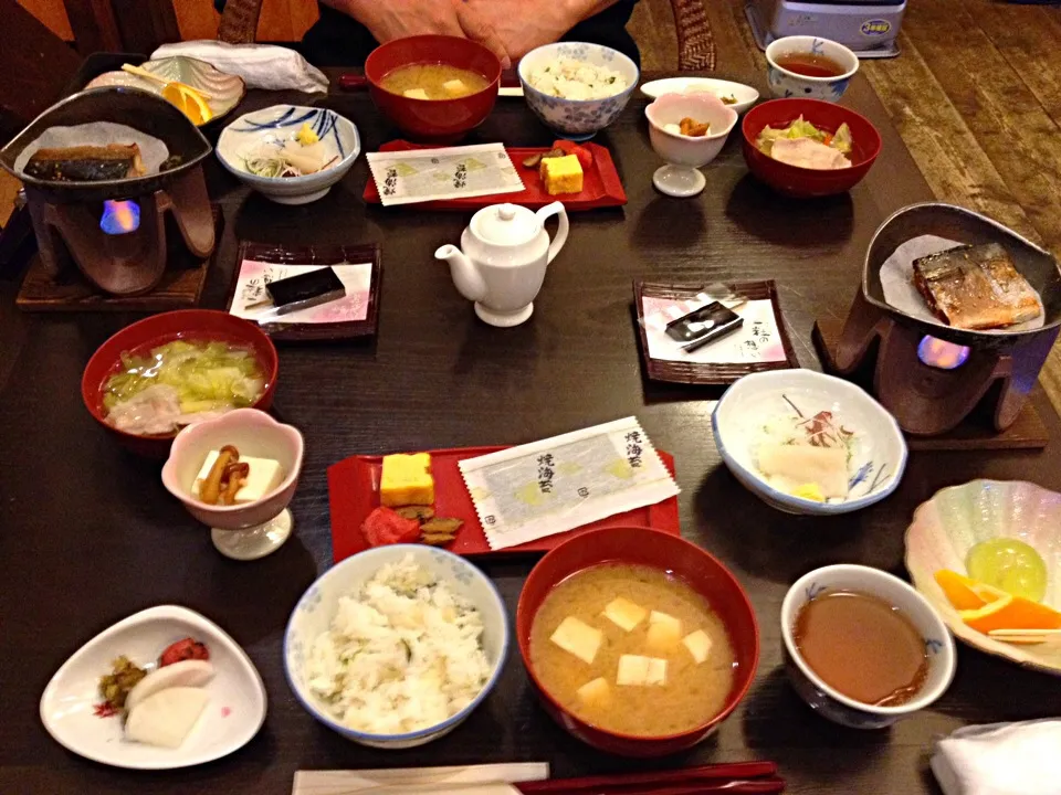 銀山温泉 古勢起屋の朝ごはん|カウンター嬢さん