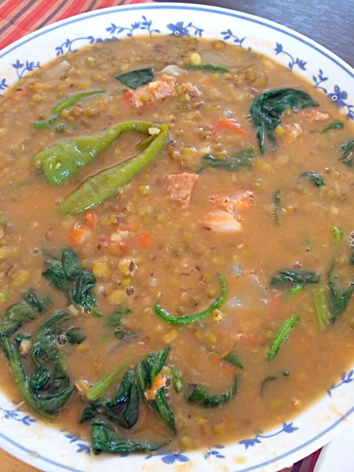 Pork green Beans with Spinach Soup|Art Yuudhaさん