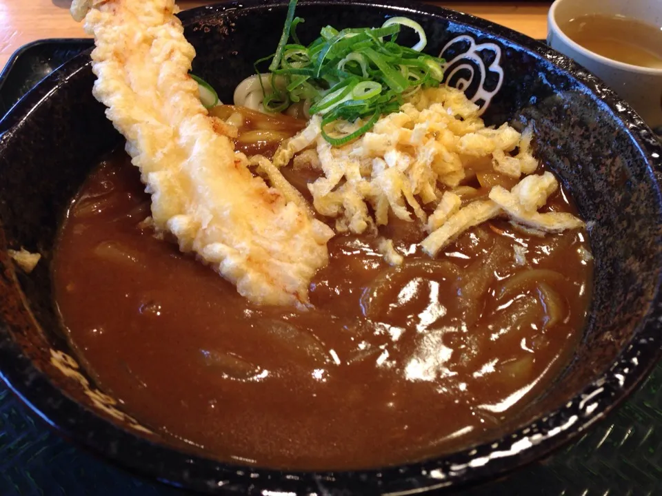 カレー南蛮うどんイカ天乗せ|まさとさん