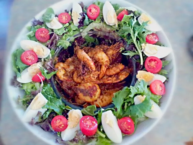 BBQ Thai red curry prawns salad|Slinkyさん