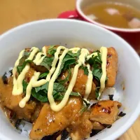 節約★ささみで醤油麹の照りマヨ丼|こかよさん