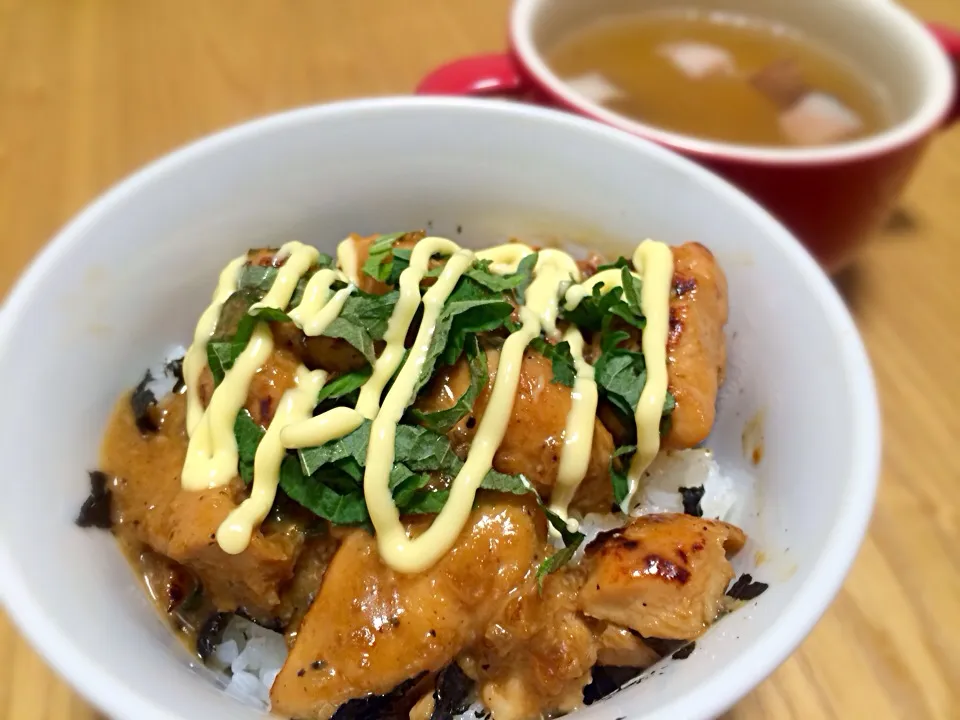 節約★ささみで醤油麹の照りマヨ丼|こかよさん