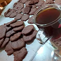 chocolate cookies with americano|Gaonさん