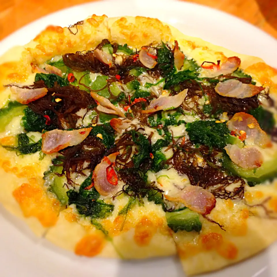 Snapdishの料理写真:Pizza Okinawa!!|Oishi  Jojiさん