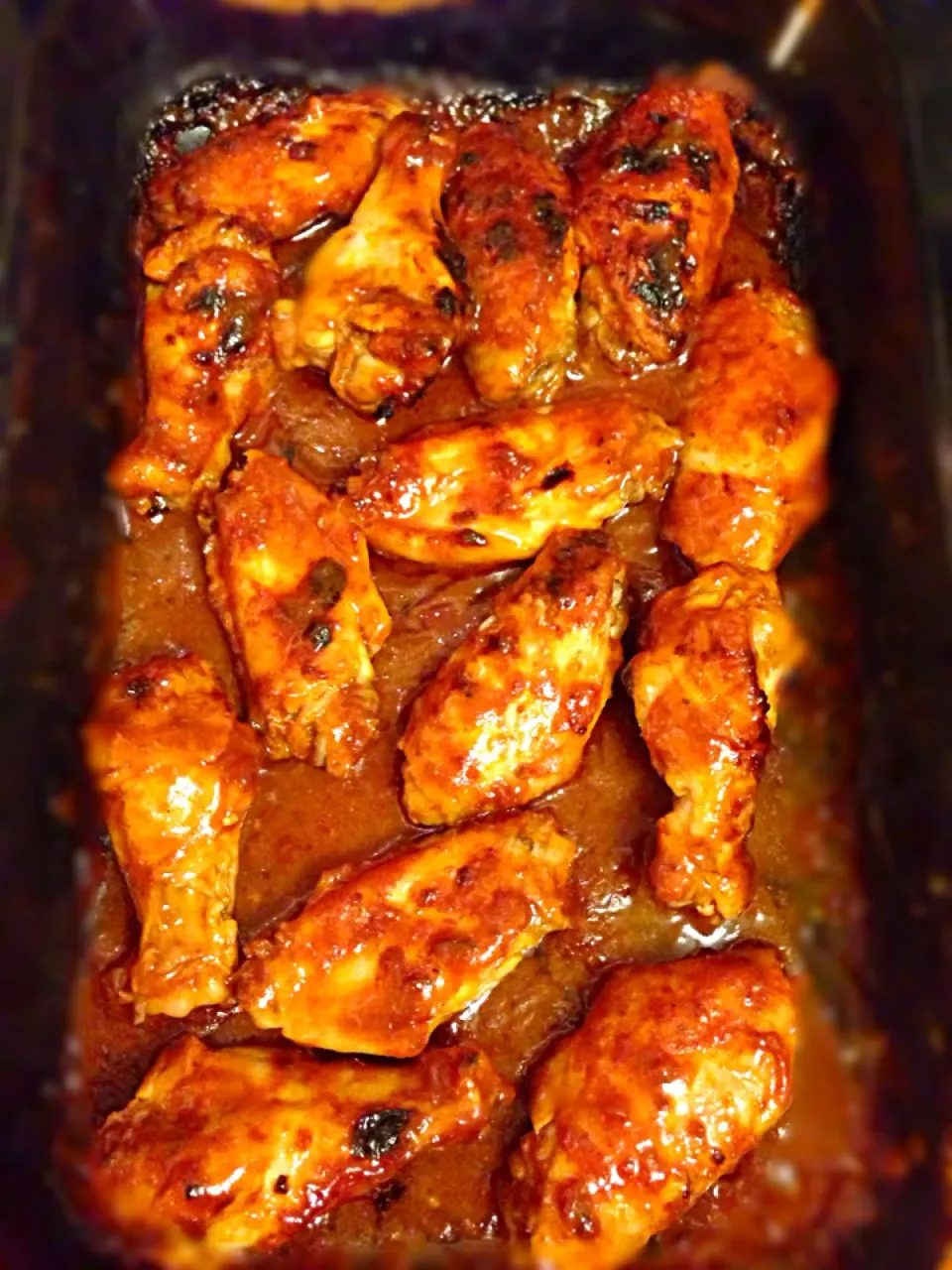 Hot and sticky honey buffalo baked wings|bertocci infernoさん