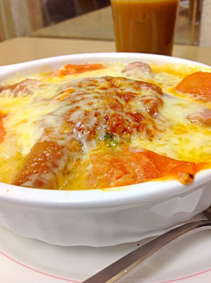 meatsauce doria w/ fresh tomato|Wilma Velasco Sombilla Ikedaさん