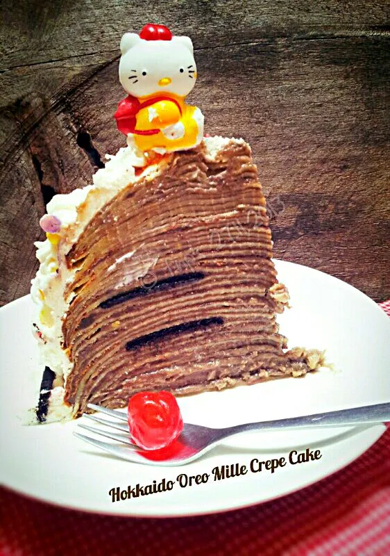 Snapdishの料理写真:hokkaido oreo mille crepe|Fithri Nindy's Bundaさん