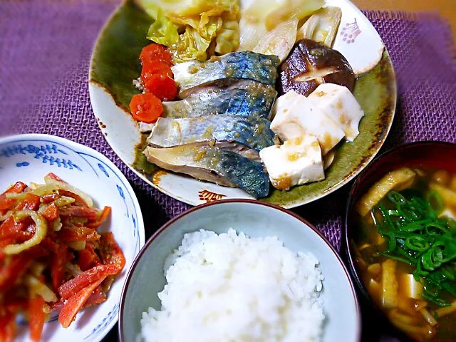 鯖の炊き食い定食|真希さん