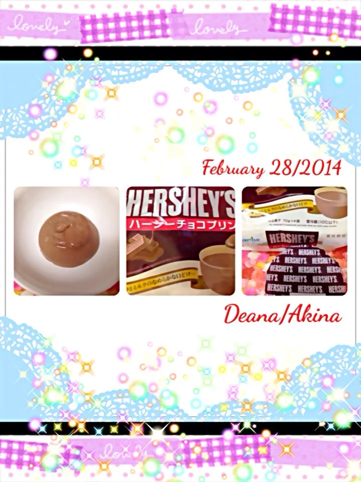 Hershey's Choco pudding ✻✼❃ ⸌̷̻( ᷇ॢ〰ॢ ᷆◍)⸌̷̻♡⃛|Deana/Akinaさん