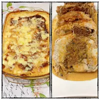 Snapdishの料理写真:Gratin de pdt et poulet farci|dalilaさん