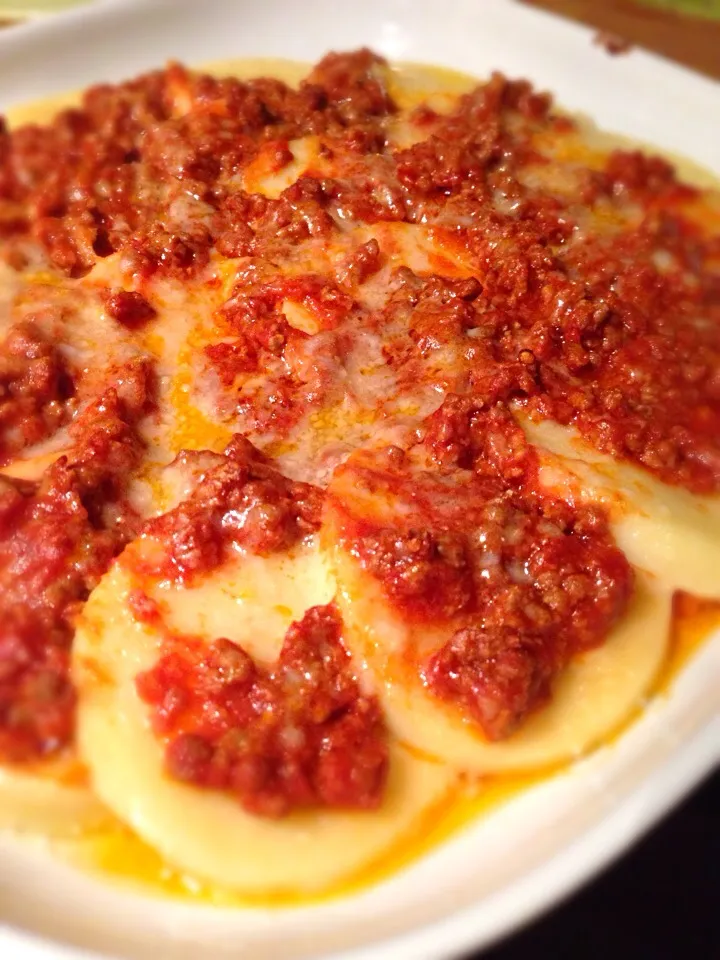 Snapdishの料理写真:Gnocchi alla romana al ragù😋|Sara Derudiさん