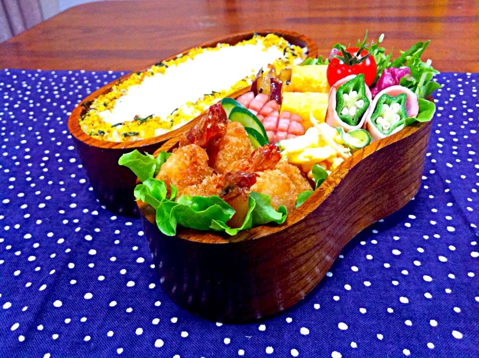 海老フライ弁当|りえさん