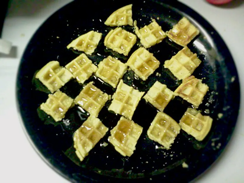 yummy waffles with special syrup and butter sauce|cheyenne & Dyanneさん