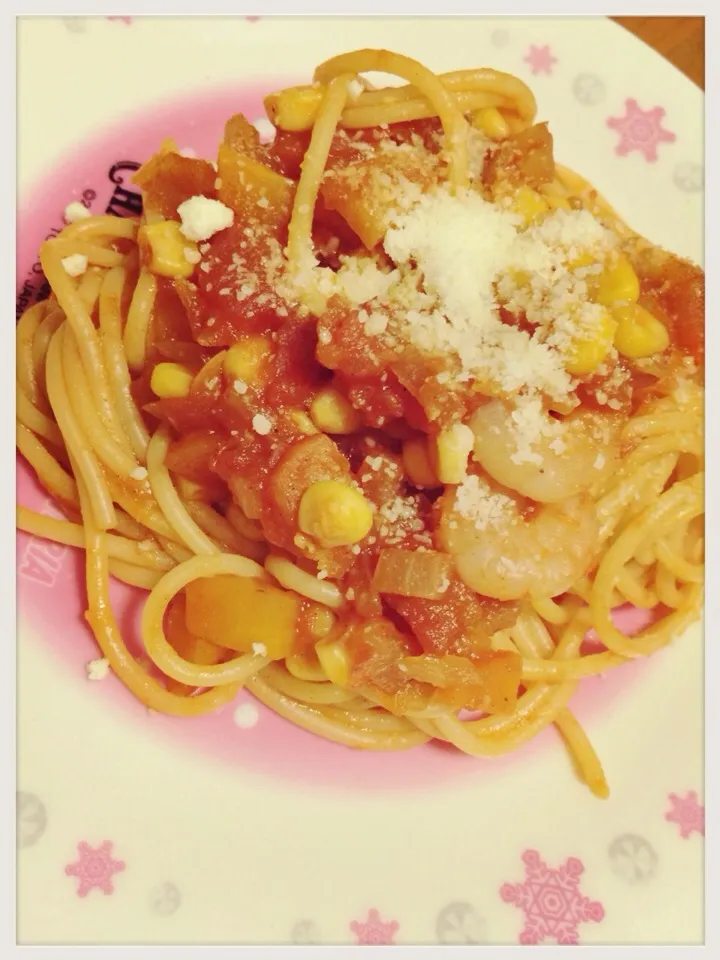 トマトパスタ|あかねまんさん