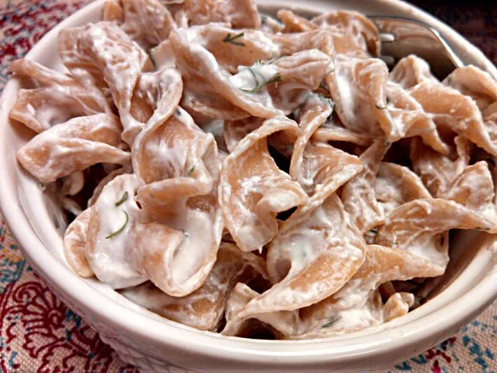 Creamy horseradish pasta with dill|Sashi Steinerさん