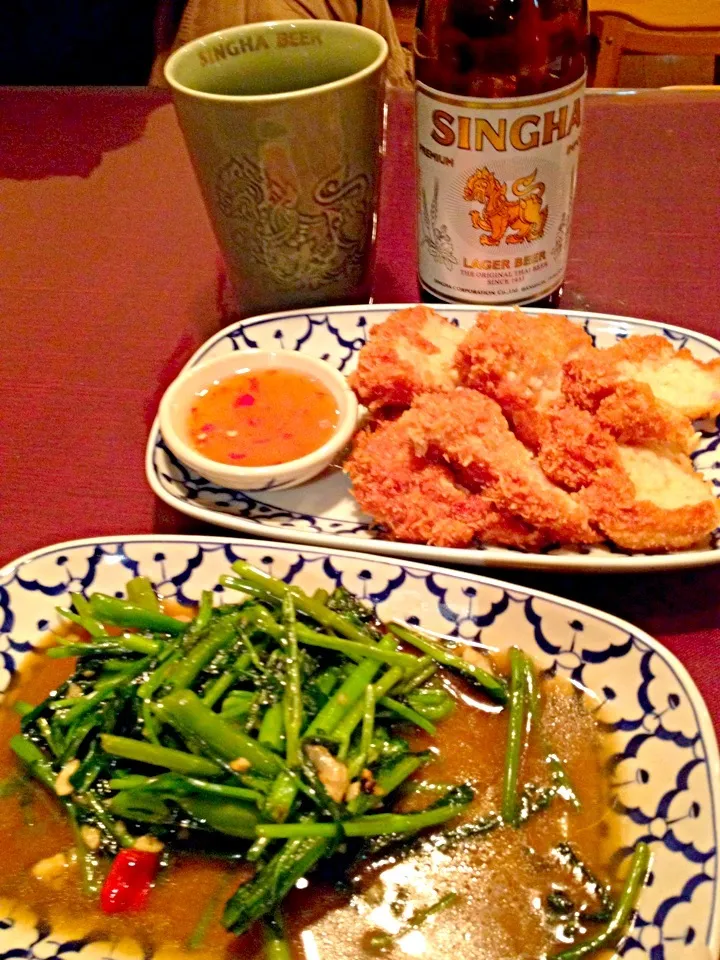 シンハービールでタイ料理|水野愛日(ミズノマナビ)さん