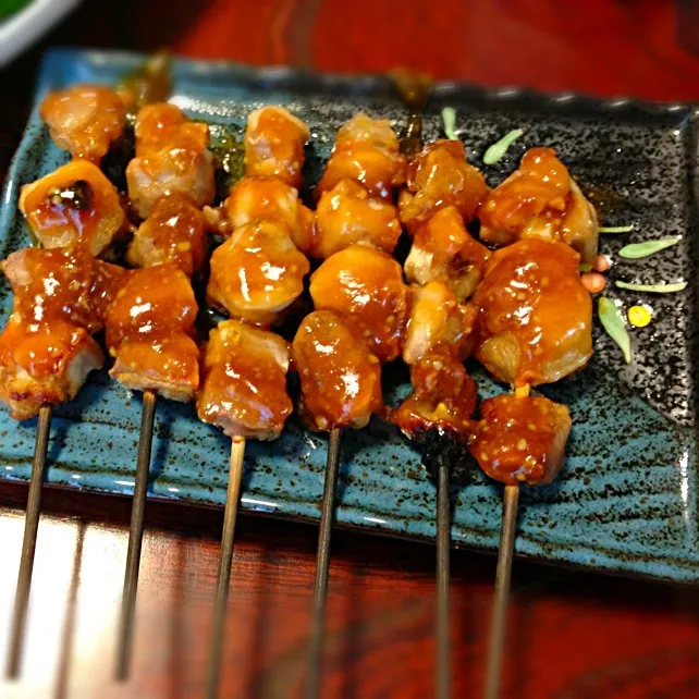 焼き鳥(ニンニク醤油だれ)|こねこねこのこさん