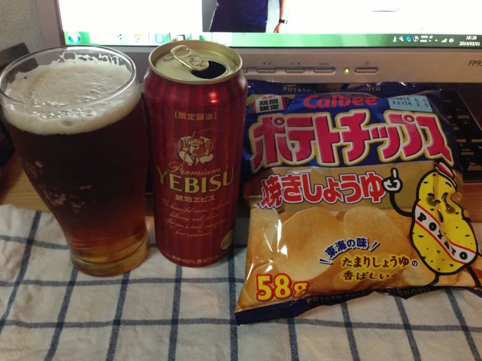 ビール＆ポテトチップ|Shio Kenさん