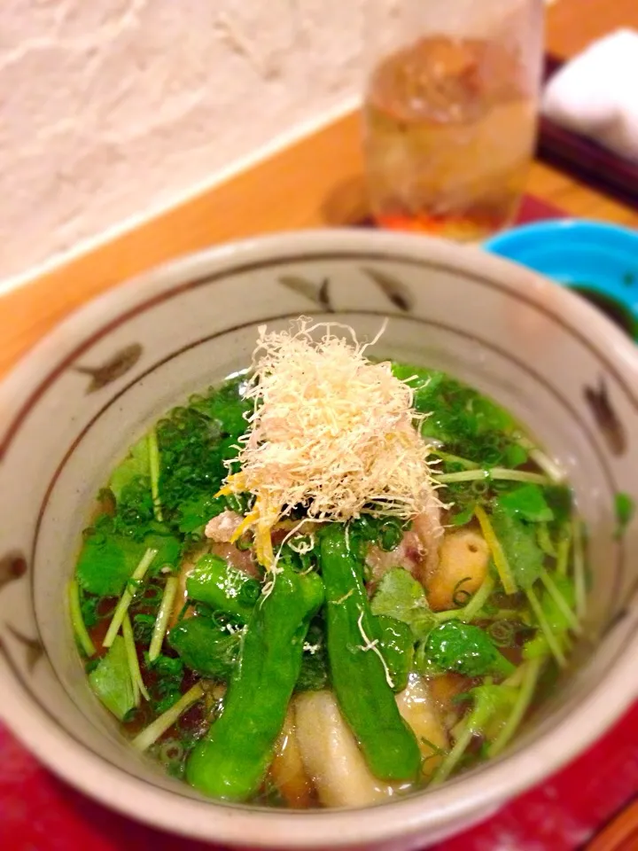 大山鶏と餅の揚げ出し|ちかさん