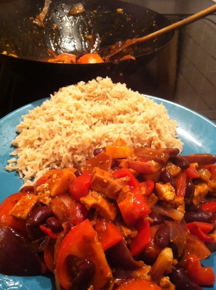 Tomato, tofu & pepper chilli|Nick Hiderさん