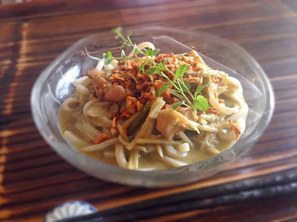 グリーンカレーうどん|よっすぃさん