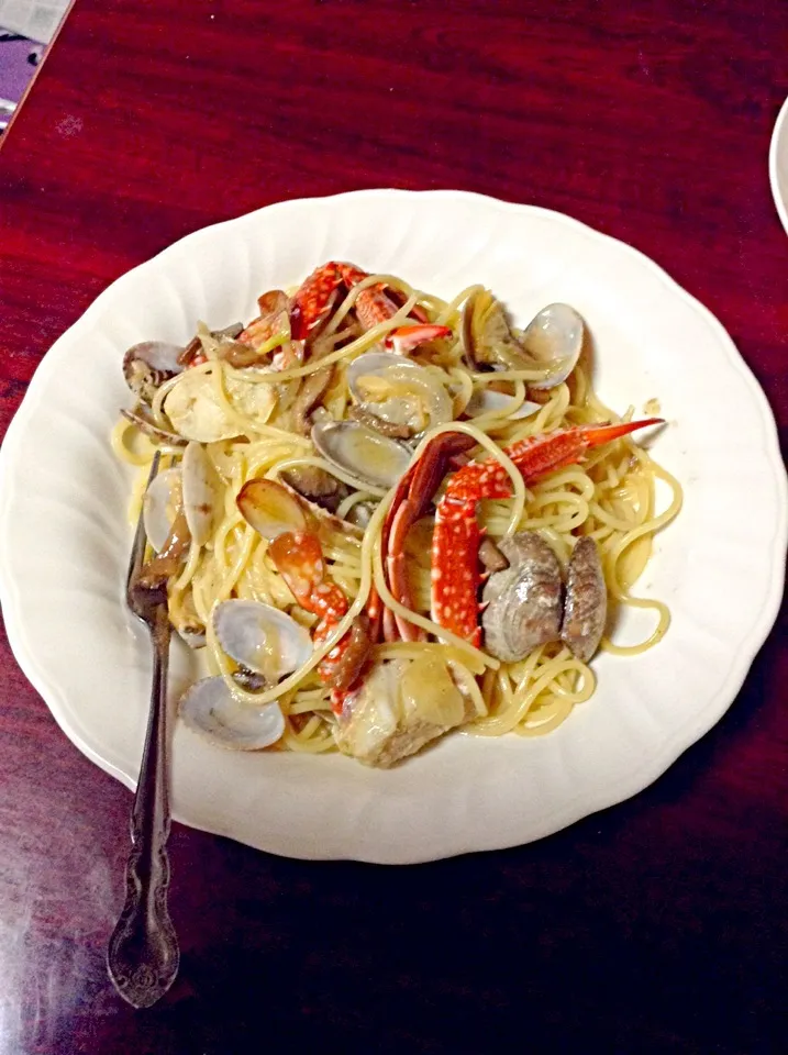 seafood spageti😀|nakamura norie(中村 紀恵)さん