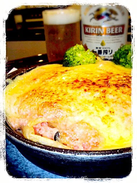 Snapdishの料理写真:♦ポテトの明太チーズ焼♦＠阿伎留の四季・あきがわ|のものも🍻さん