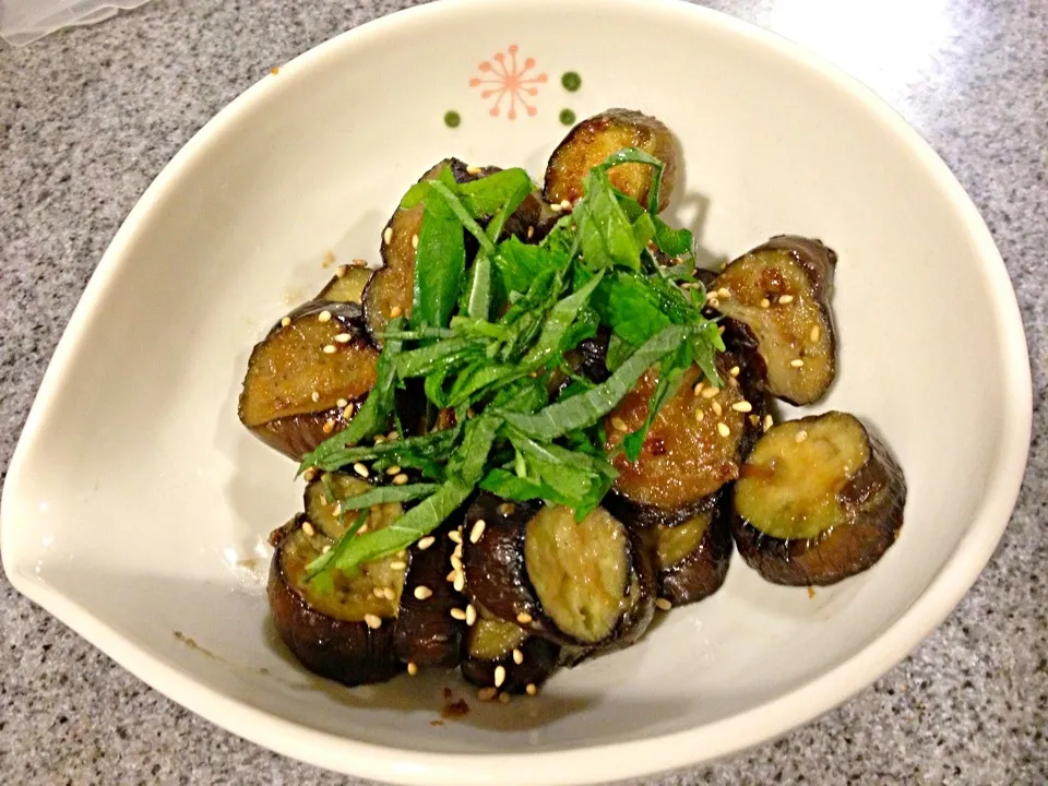 ナスの味噌マヨ焼き|こばやしさん