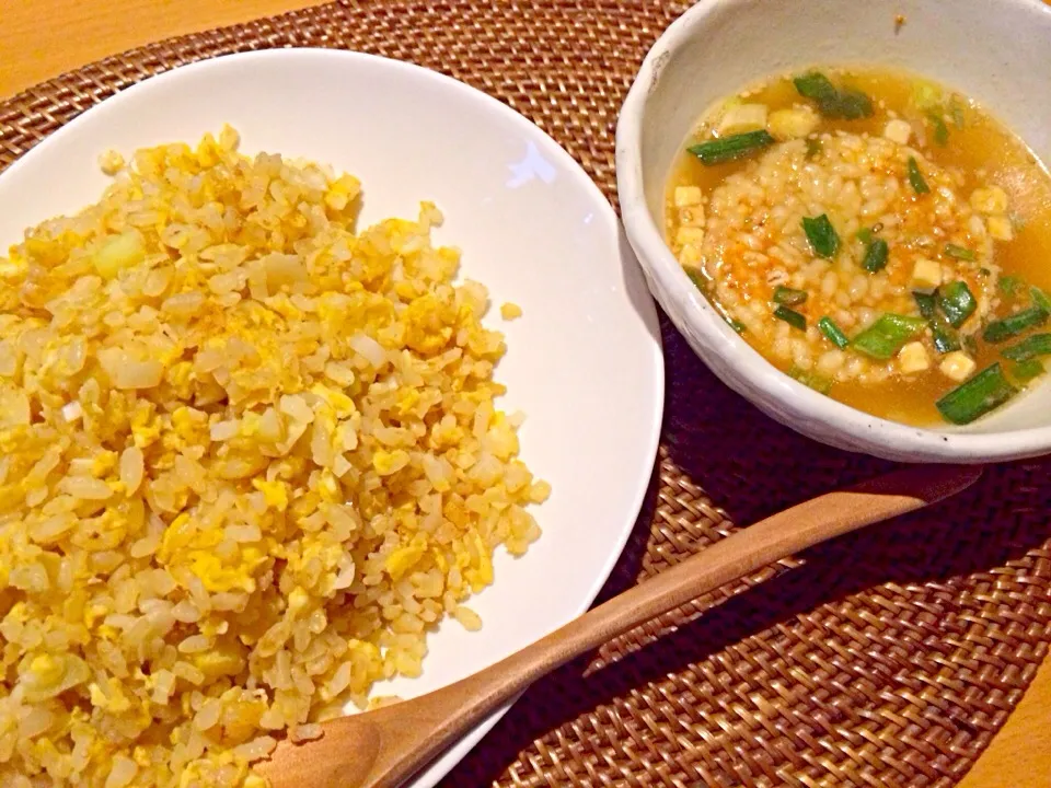 Fried rice with kimuchi soup|Yumi  Furuyamaさん