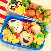 Snapdishの料理写真:ペパーミントパティとスヌーピーお弁当