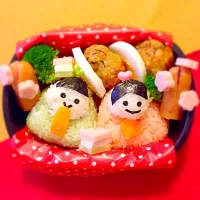 Snapdishの料理写真:ひな祭り弁当♡🌸|ななんさん