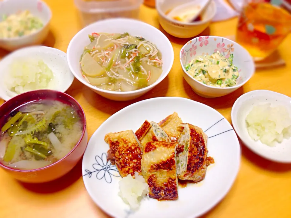 薄揚げ餃子の中華風定食〜|あいあいさん