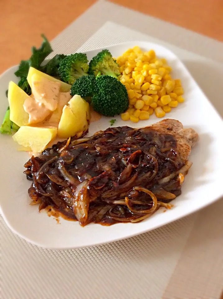 Black pepper pork chop|shizujiさん