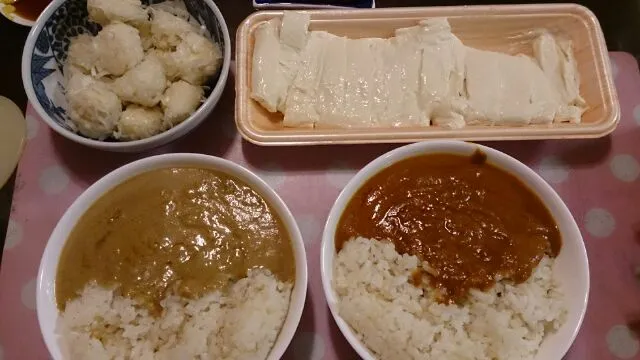 無印良品カレー、さしみ湯葉、湯葉シュウマイ|クラキティさん